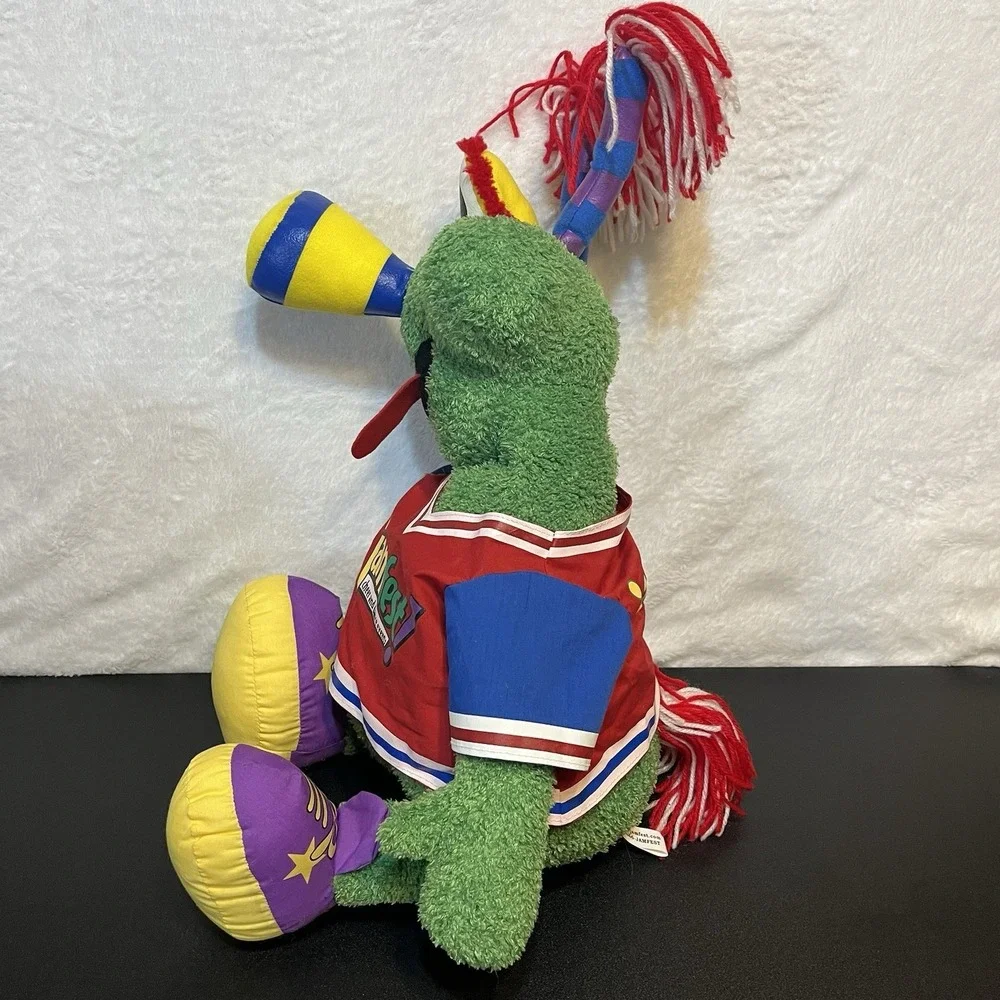 Vintage Jammy Jamfest Cheer & Dance Plush Green Stuffed Monster Mascot Toy 24